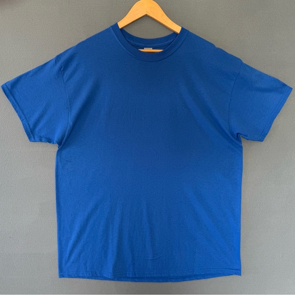 Gildan Heavy Cotton Eagle Graphic Tee T-Shirt XL Blue “As A Daily” Quote - Picture 3 of 6